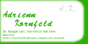 adrienn kornfeld business card